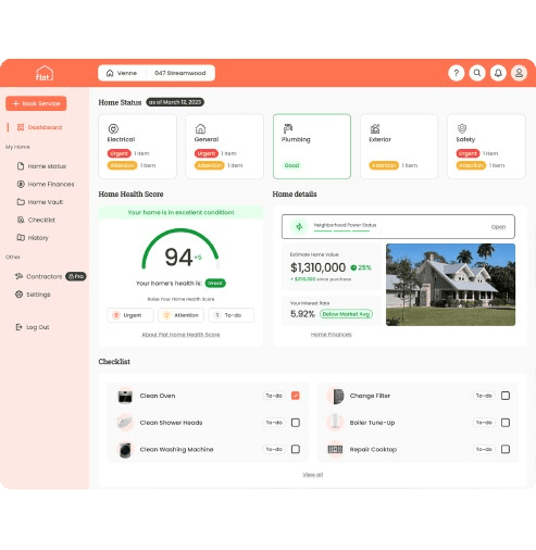 FlatCheck Dashboard Preview